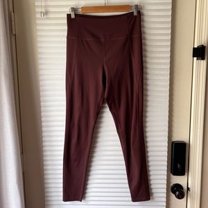 GIRLFRIEND COLLECTIVE Compressive High Rise Leggings in Maroon